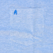 Carica l&#39;immagine nel visualizzatore di Gallery, Polo bluette a manica corta con taschino 4486
