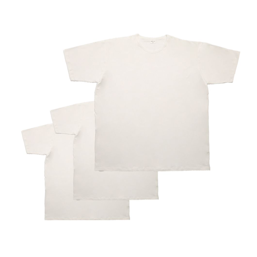 Maglietta intima bianca con collo rotondo 3 pz 0626
