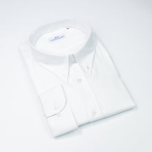 Carica l&#39;immagine nel visualizzatore di Gallery, Camicia bianca calibrata collo button down con taschino 4440
