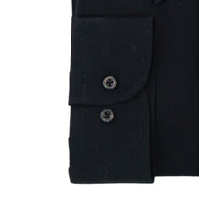 Carica l&#39;immagine nel visualizzatore di Gallery, Camicia nera calibrata collo Classico con taschino 4087
